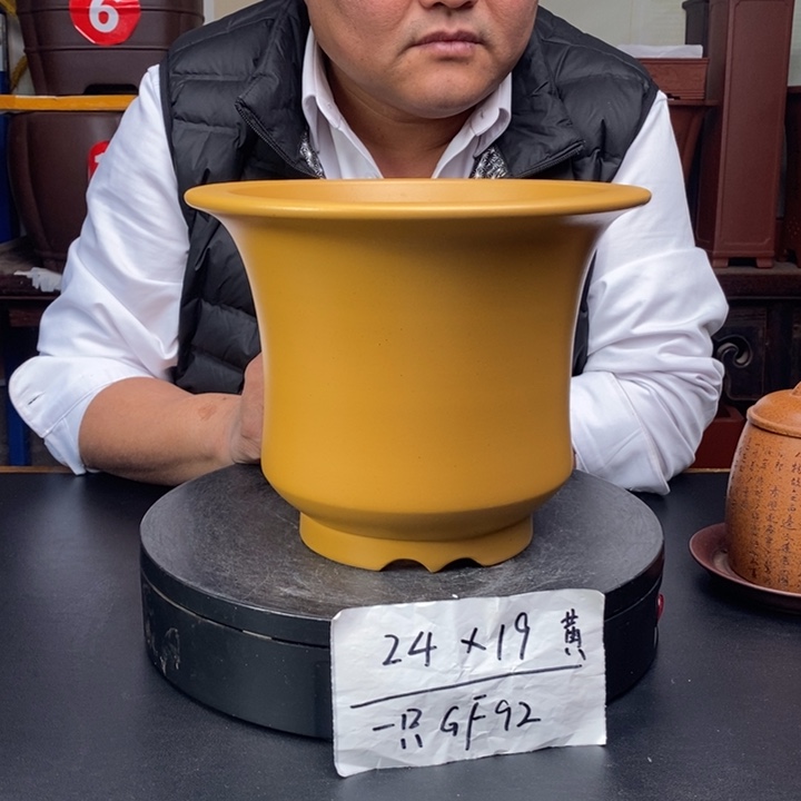 紫砂花盆货号一只GF92
