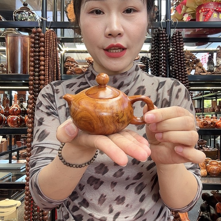 黄花梨/降香黄檀越南黄花梨把把壶