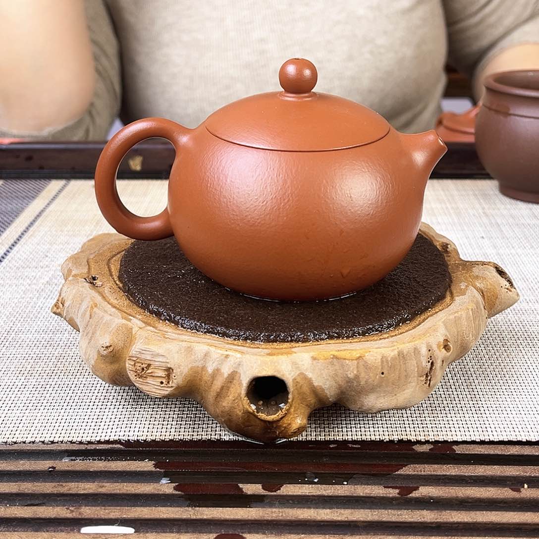 紫砂茶壶宜兴紫砂小煤窑朱泥全手200c c