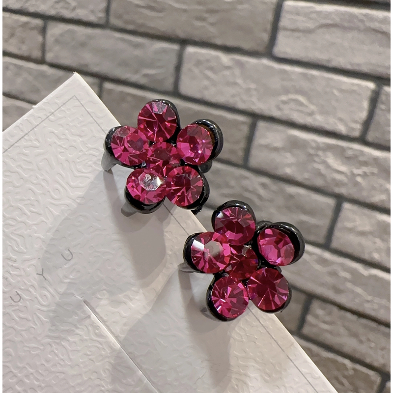 韩国进口水晶迷你小抓夹小花梅花小夹子高档发夹网红爆款发饰头饰