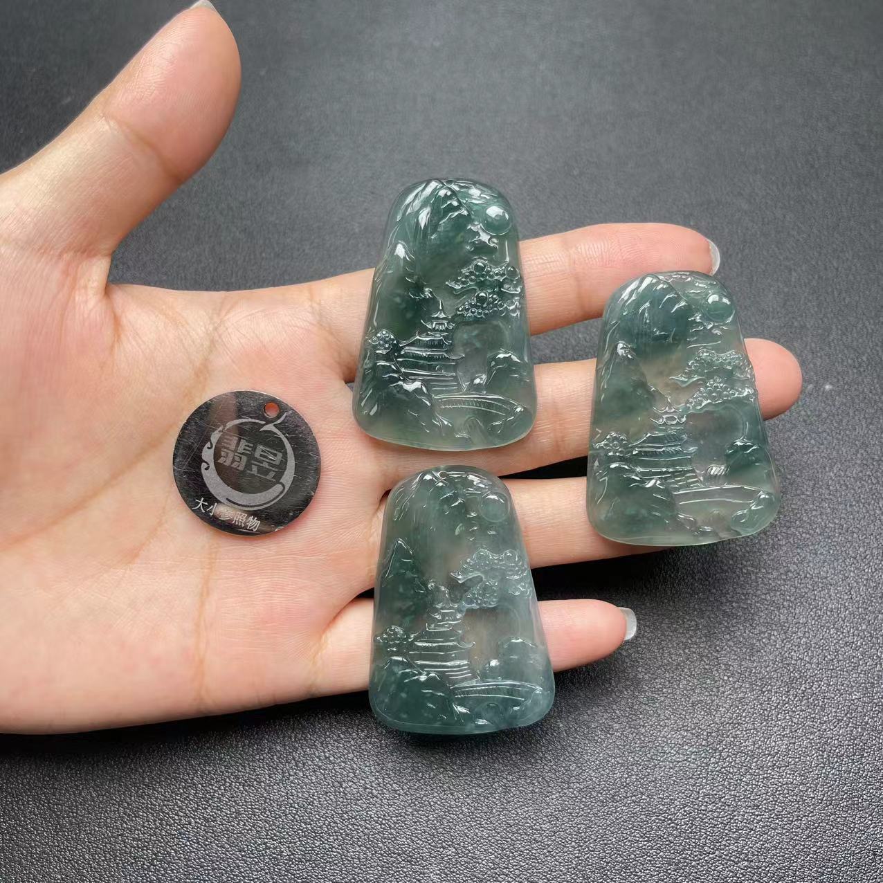 36913T16-4N8-天然A货翡翠吊坠绑绳-多样性/发一件