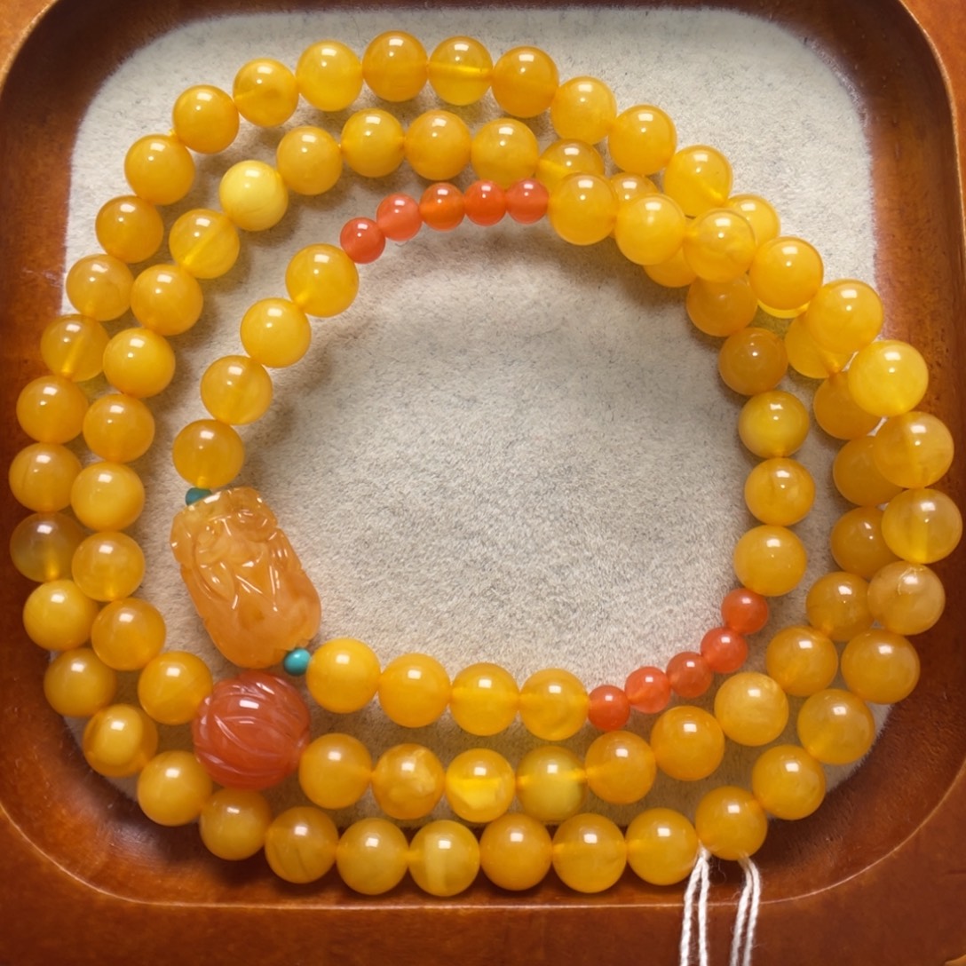 蜜蜡未镶嵌手串蜜蜡