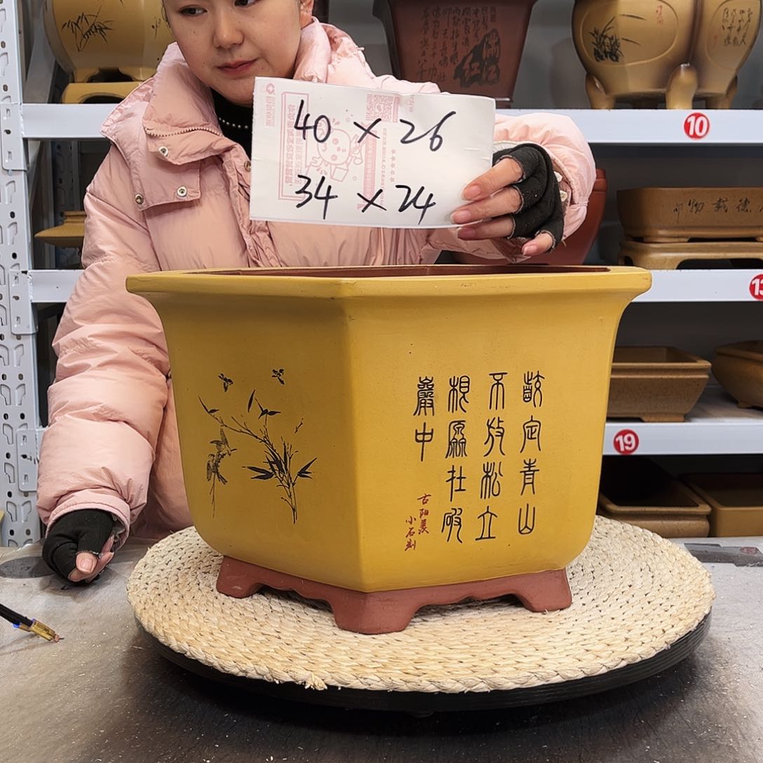 紫砂花盆紫砂花盆