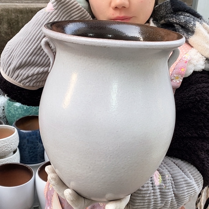 紫砂花盆正品口20高27
