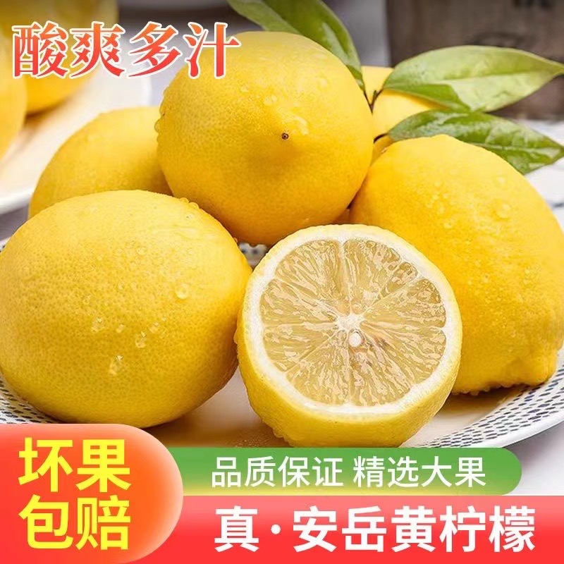 【誉福园】四川安岳黄柠檬新鲜水果皮薄当季整箱