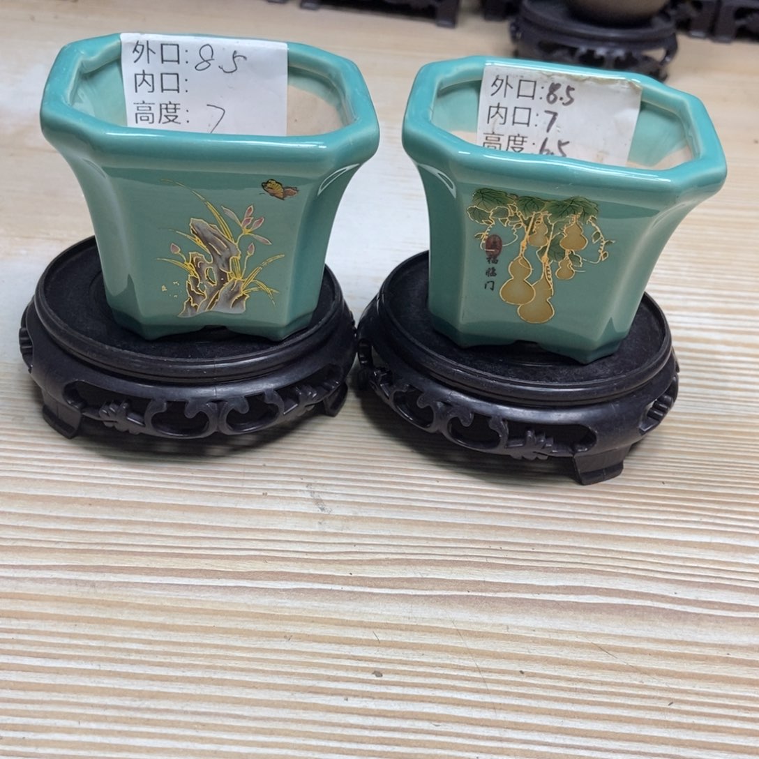 瓷片陶瓷花盆陶瓷艺术