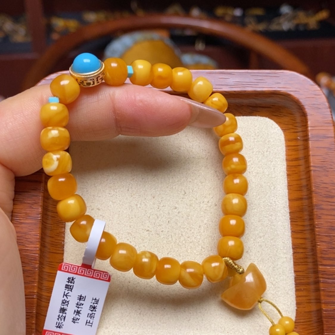 【闪购商品】蜜蜡手链未镶嵌手串