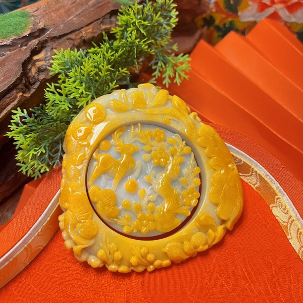 一鹿有你国风翡翠套装，56圈口