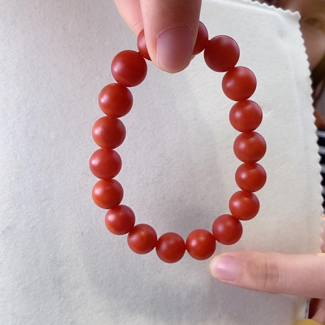 南红玛瑙手链未镶嵌保山