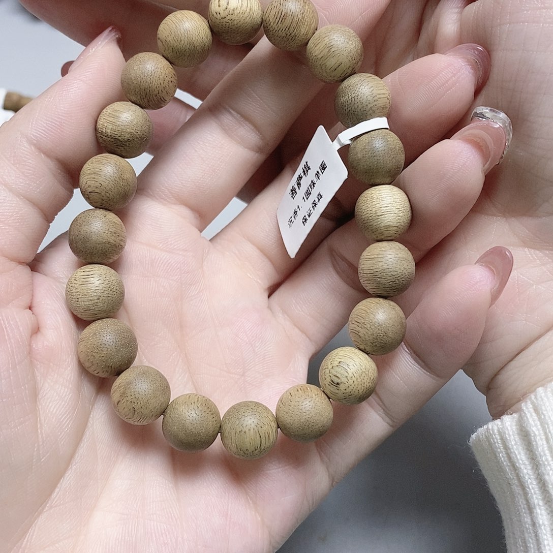 沉香手串菩萨棋1.1圆珠单圈