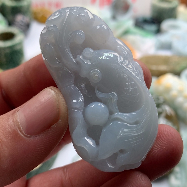 翡翠未镶嵌颈饰保真天然a货翡翠