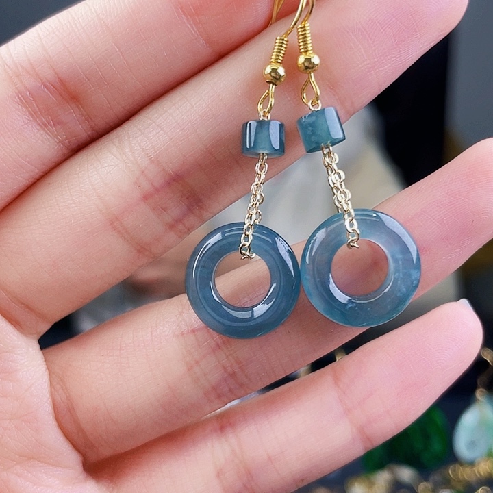 翡翠耳饰未镶嵌饰品