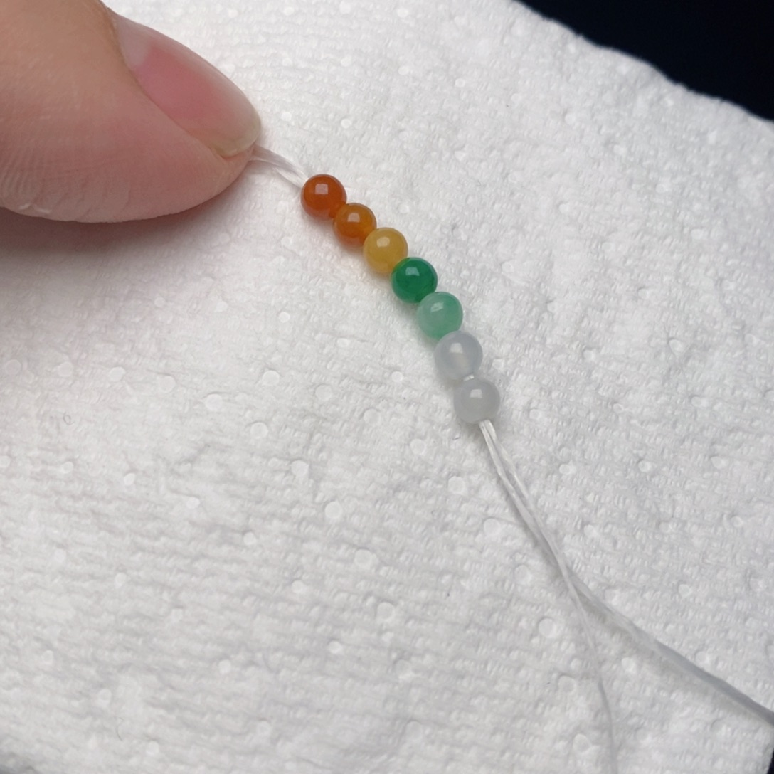 定制翡翠未镶嵌七彩