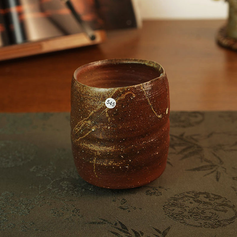 伊禾集物 日本备前烧匠人柴冈信义作品 汤吞 水杯 茶杯 545#