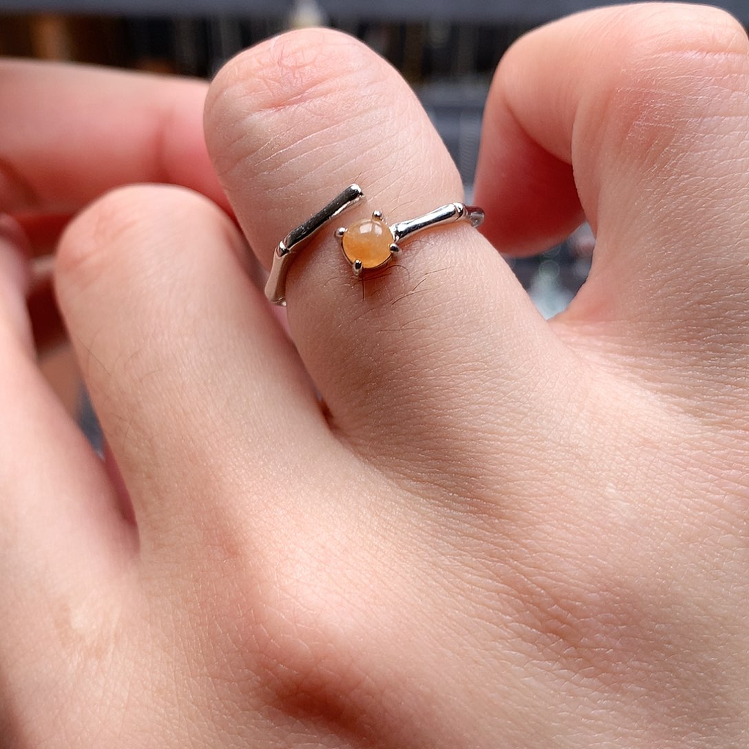 翡翠银S925镶嵌戒指0006