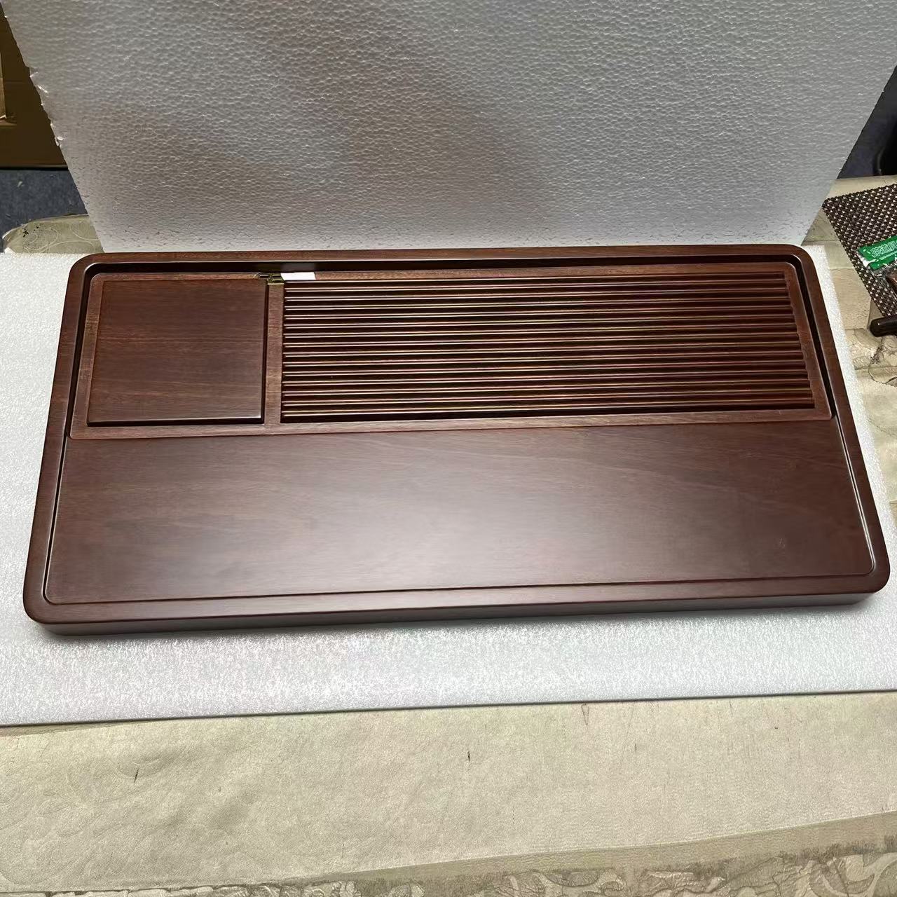 花梨木-品意80*40*4cm 进口花梨木实木茶盘