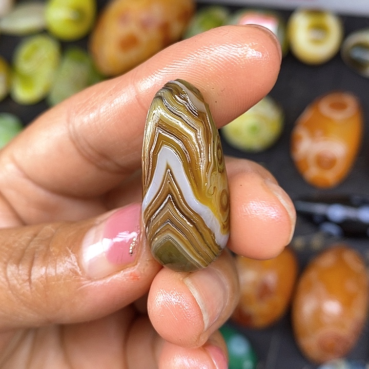 水滴款奇石饰品无孔