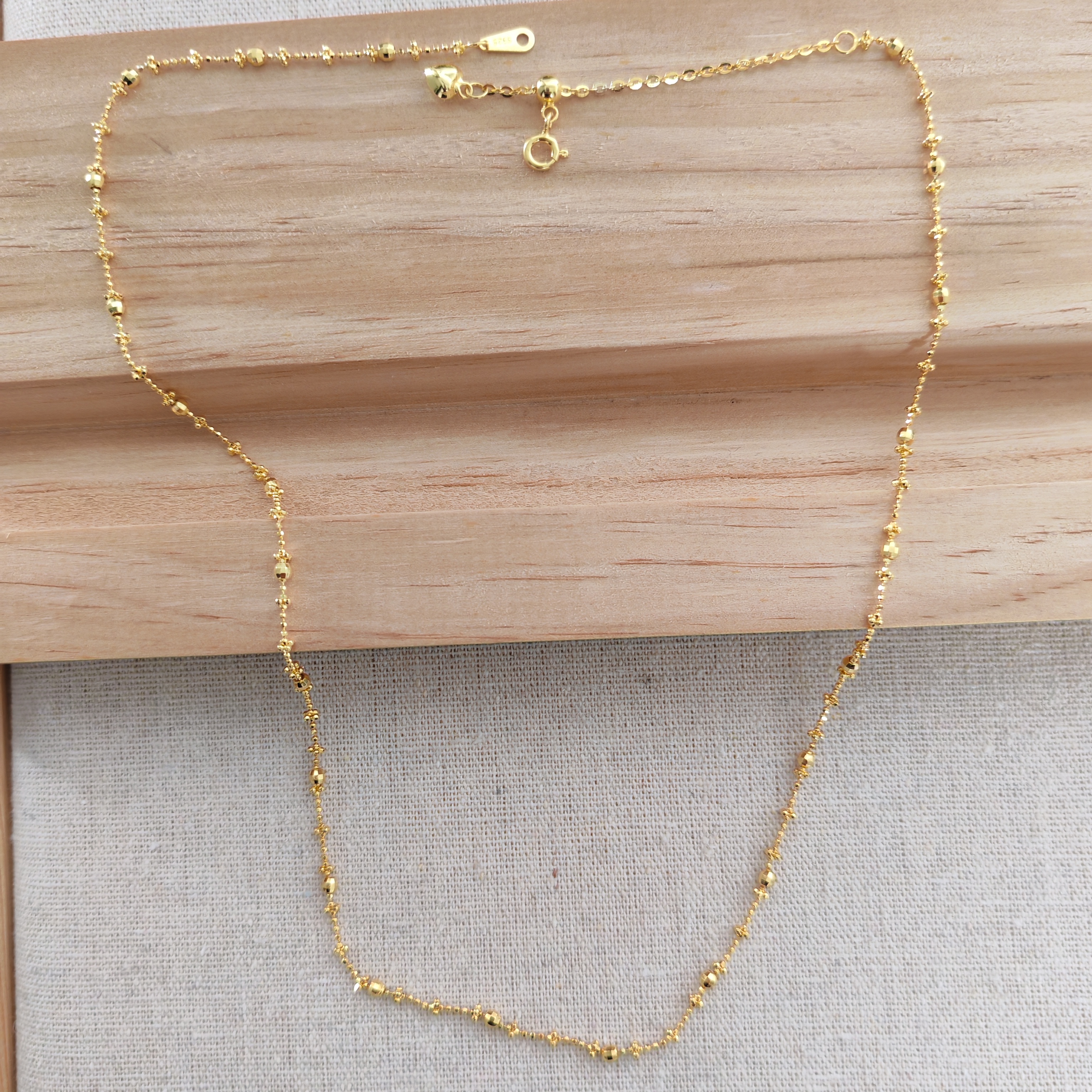 链子925银 【Qarlighach】Altun yalatkan银镀金项链设计款金色精美