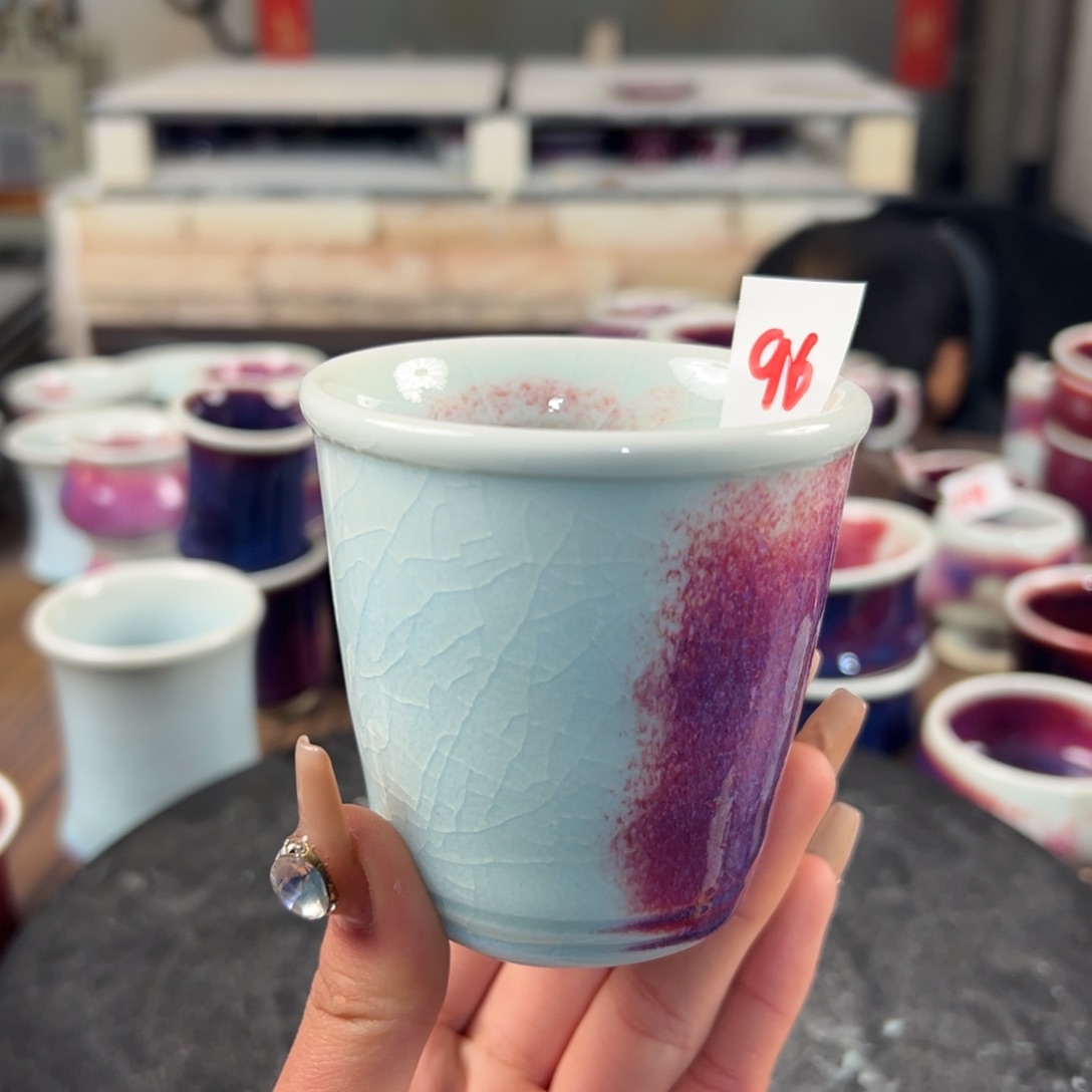 瓷片微瑕主人杯纯手工