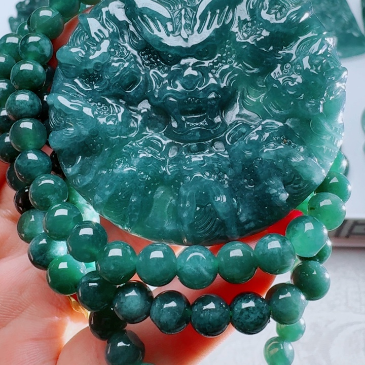 翡翠未镶嵌颈饰yu5789