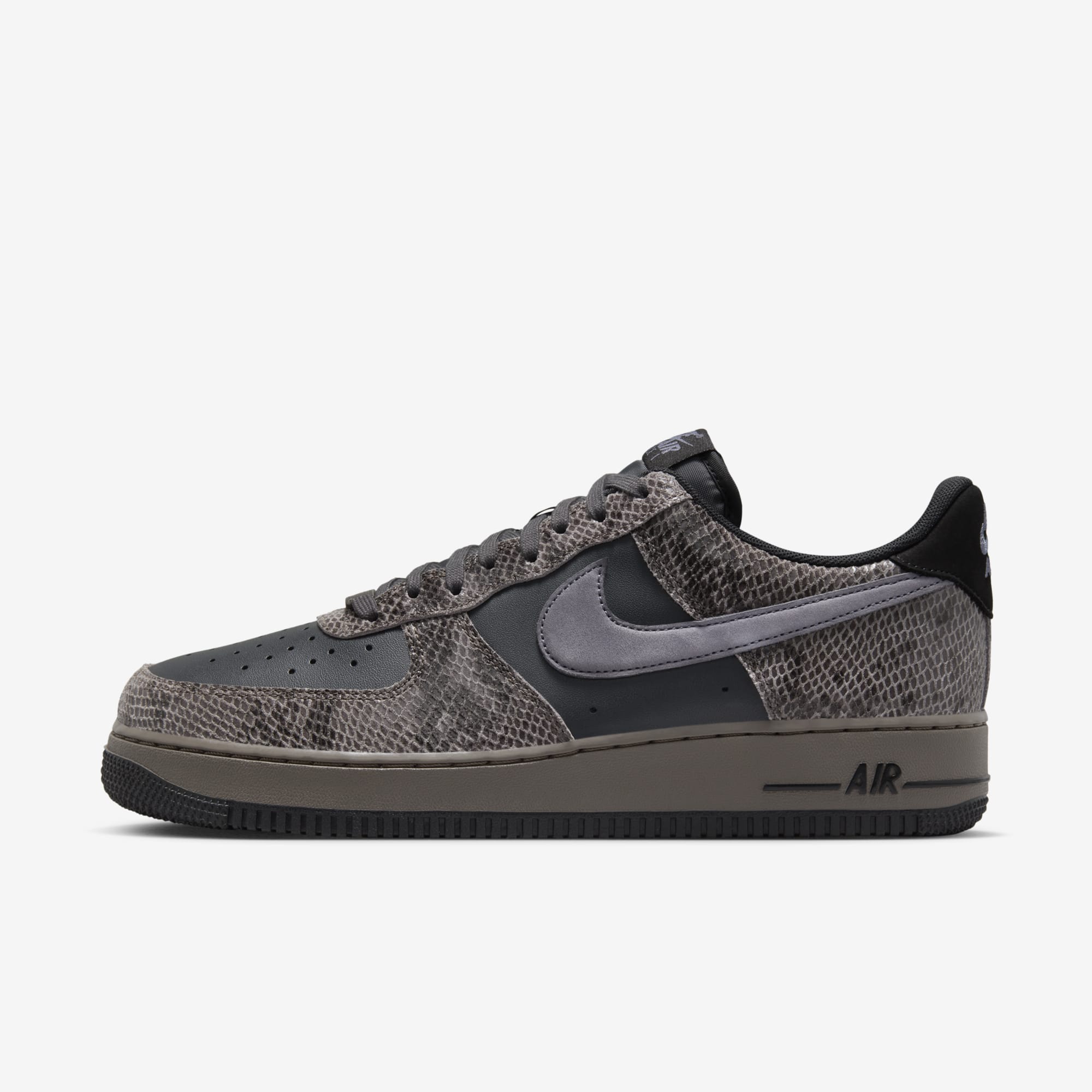 Nike Air Force 1 AF1黑灰蛇纹低帮运动休闲鞋HF2898-001
