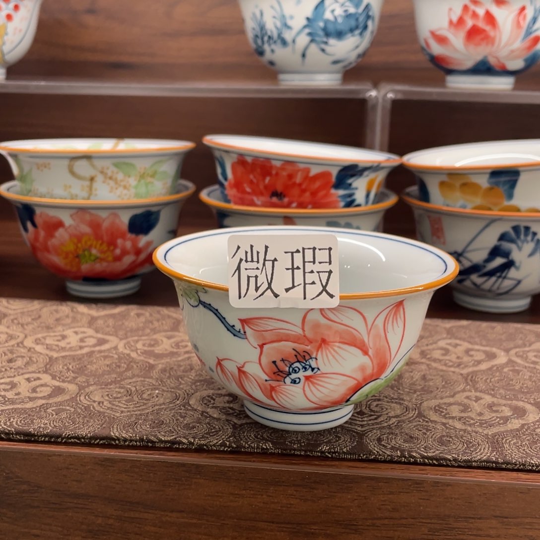 微瑕釉下彩纯手绘