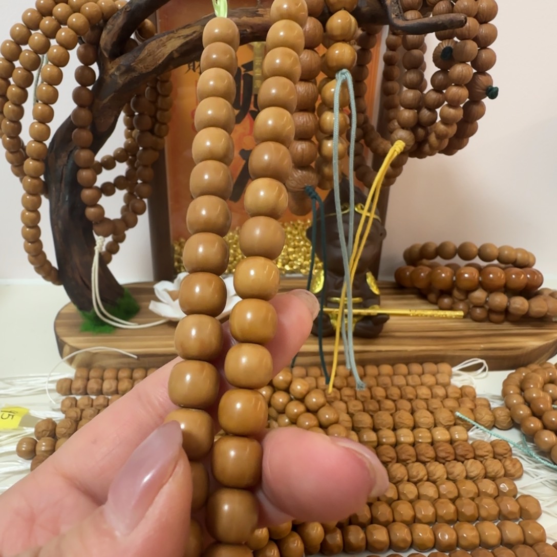 手串/手链核桃猴头雕刻手串微微瑕老型