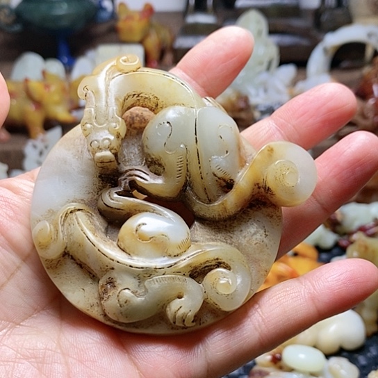 和田玉把件未镶嵌