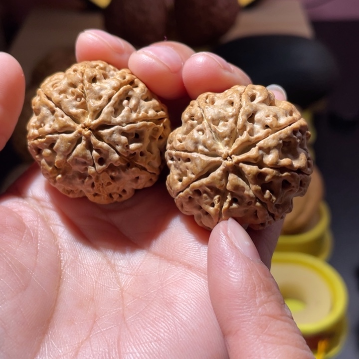 桃核把件八瓣金刚菩提