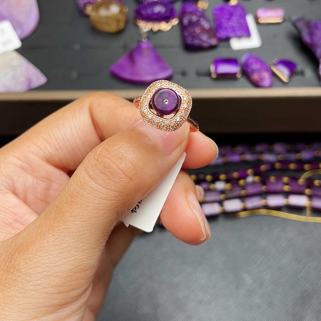 苏纪石（舒俱来）戒指银S925镶嵌