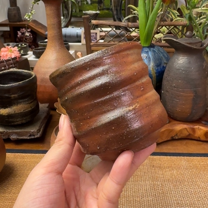 多久守穴窑绯襷汤吞福利一口价