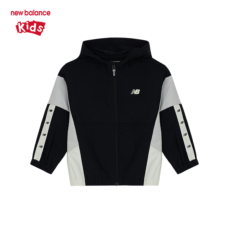 NEW BALANCE 25年新款男童女童时尚百搭梭织夹克ND7AE32023