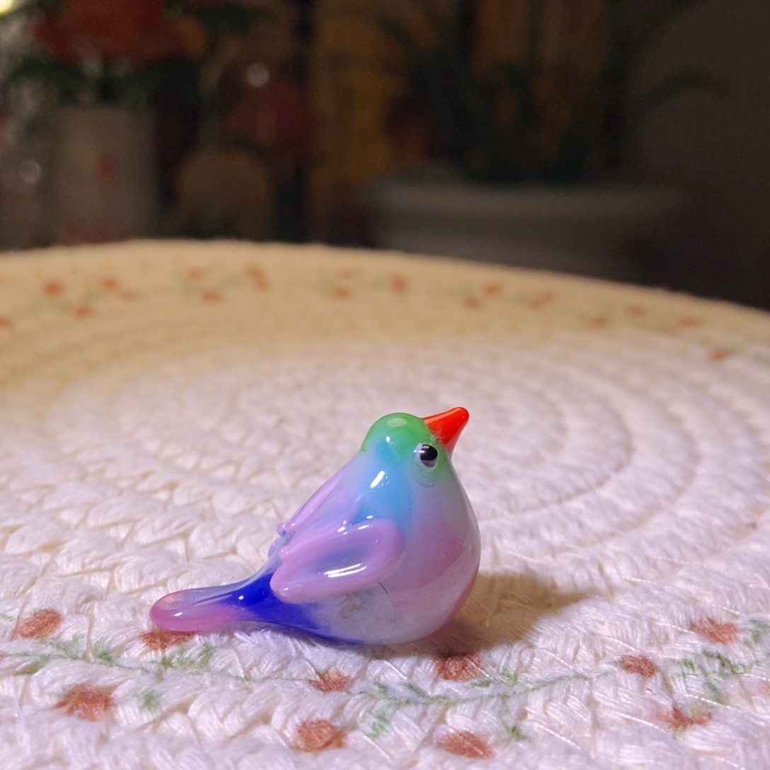 琉璃手工艺品小鸟