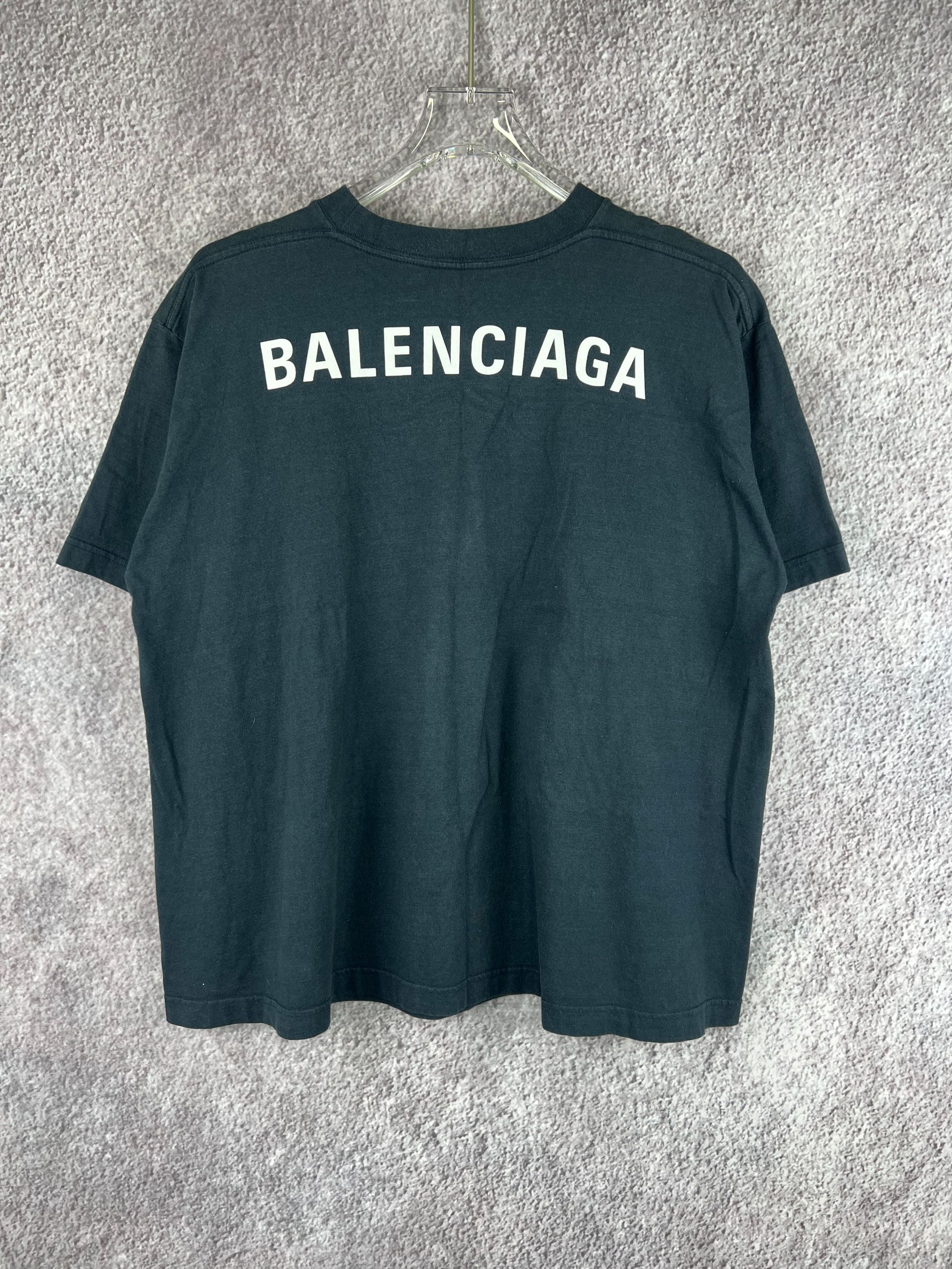 99新 Balenciaga/巴黎世家 背后LOGO短袖/XS码/N0206