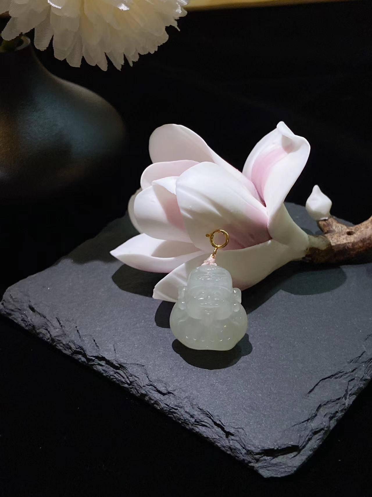 C789 蜂蜜水柔光财姥爷吊坠