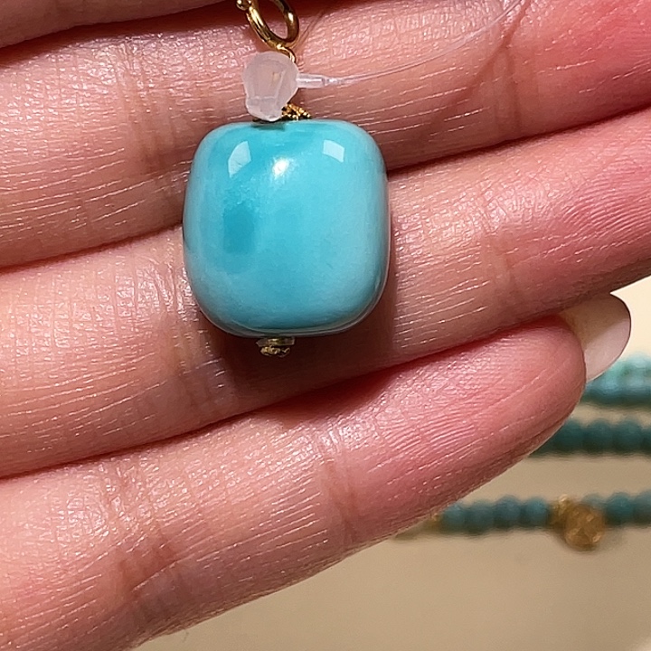 绿松石未镶嵌吊坠