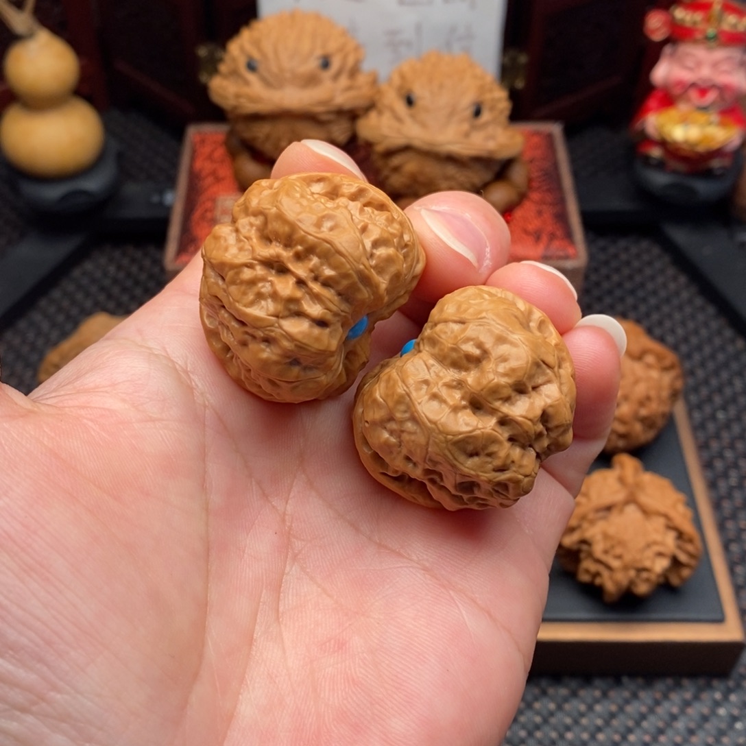 把件文玩核桃镶底蛤蟆36.5尺