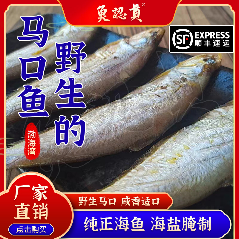 鱼认真*渤海湾马口鱼毛口鱼下饭菜黄鲫鱼干黄尖子鱼箱装
