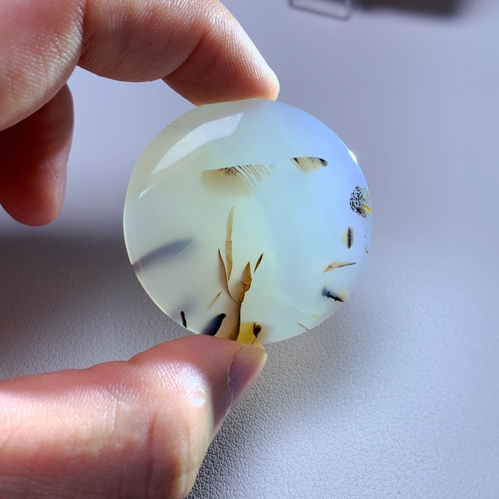 玛瑙/玉髓吊坠(不含链)未镶嵌青*