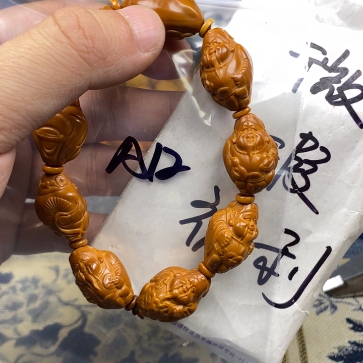 橄榄核手串/手链橄榄核雕工艺手串