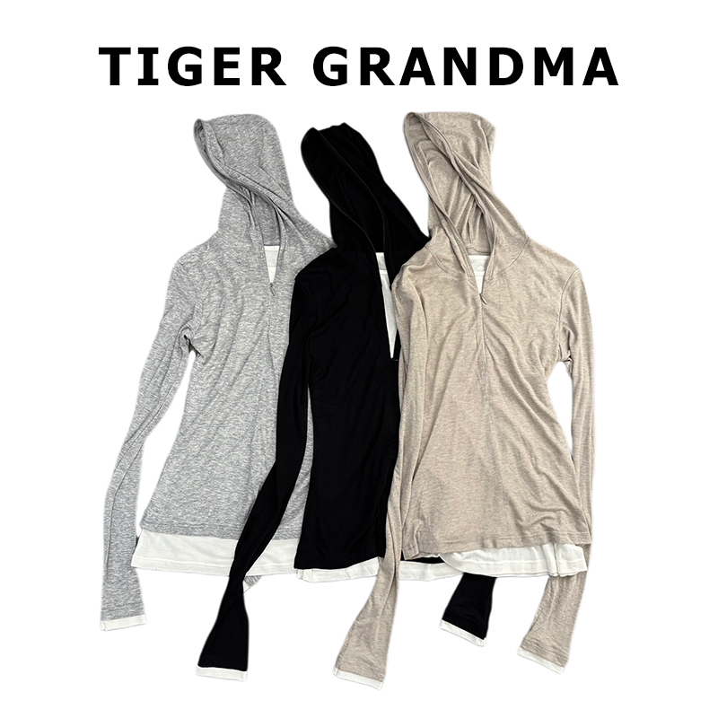 蝴蝶结假两件针织衫针织衫设计师针织修身毛针织衫