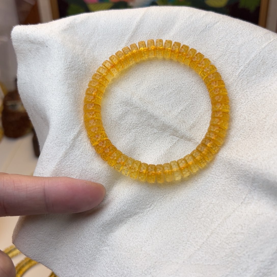 琥珀裸石未镶嵌8金珀药片无相