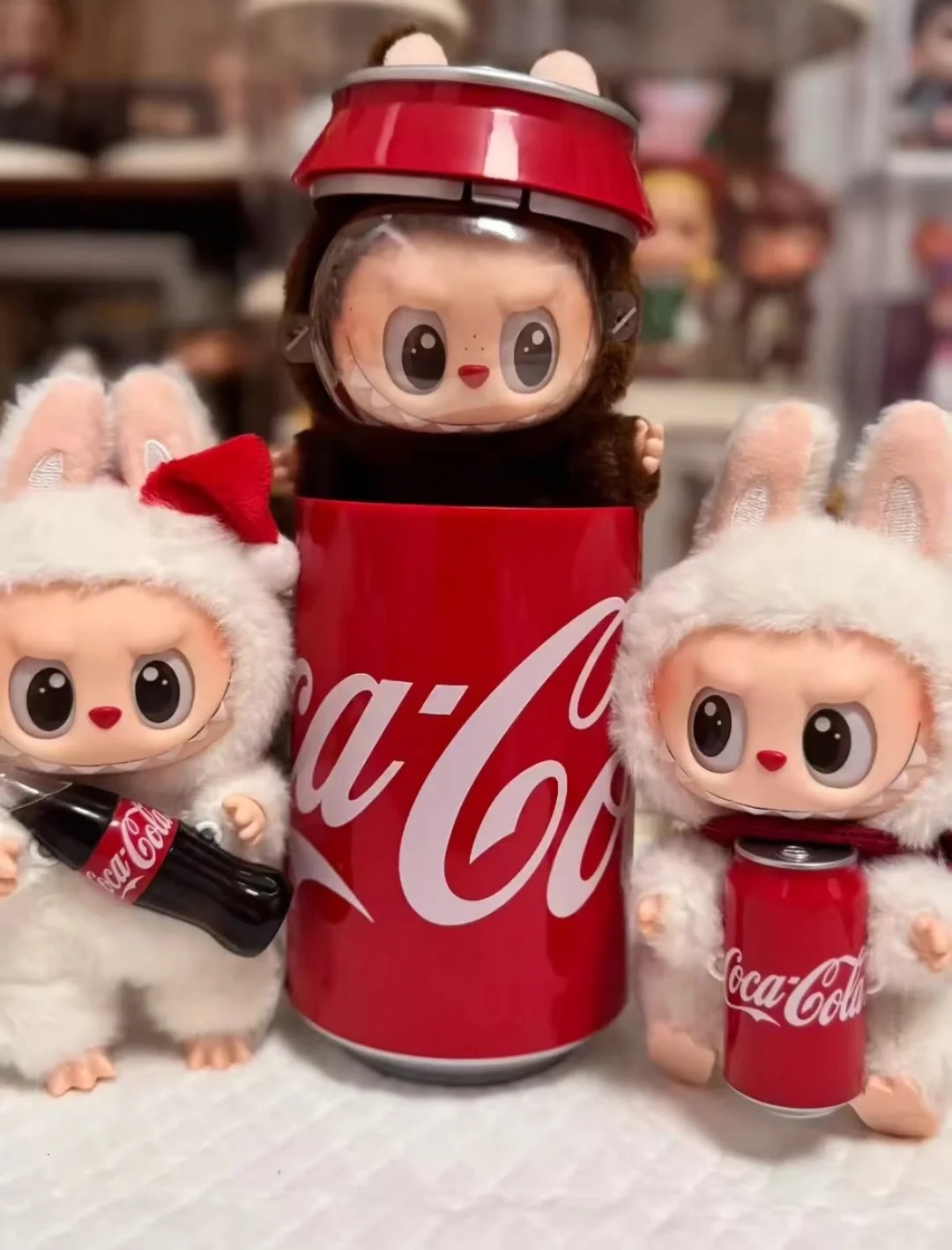 可乐搪胶盲盒拍6个发全新整端