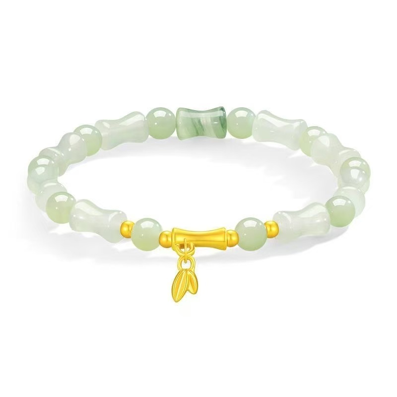 【新人补贴】玉上竹节999有你竹够手链送女友礼物结婚礼物生日送礼