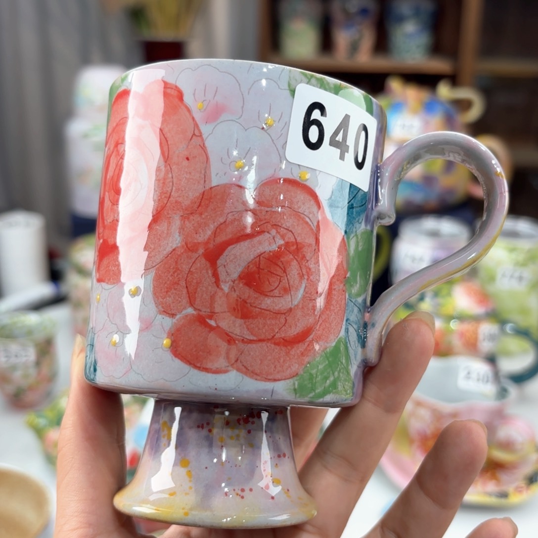 景德镇手绘高温釉下彩陶瓷茶具