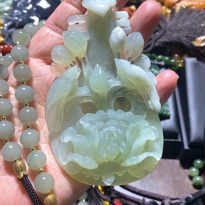 岫玉毛衣链未镶嵌