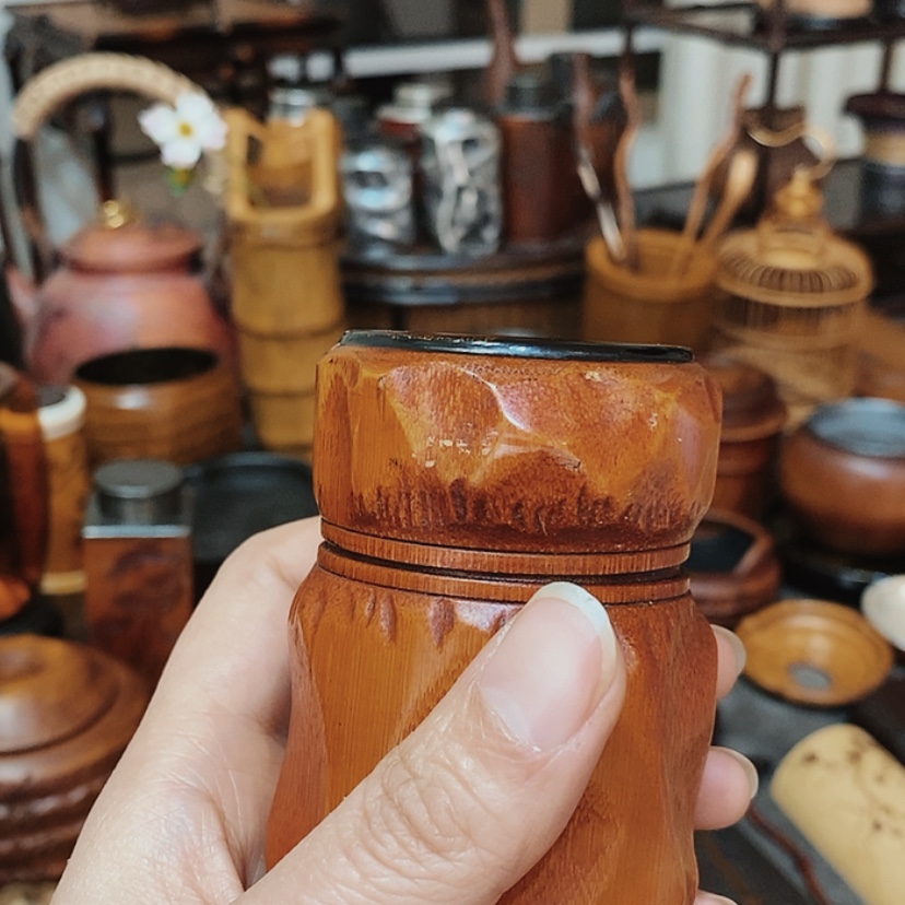 【闪购商品】惠****育老楠竹大漆茶叶罐