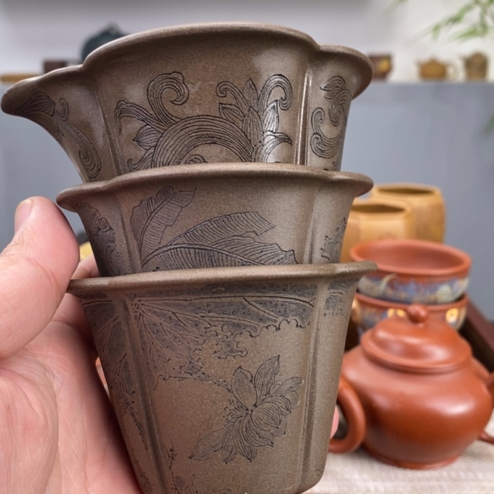 紫砂茶杯易**交宜兴紫砂主人杯