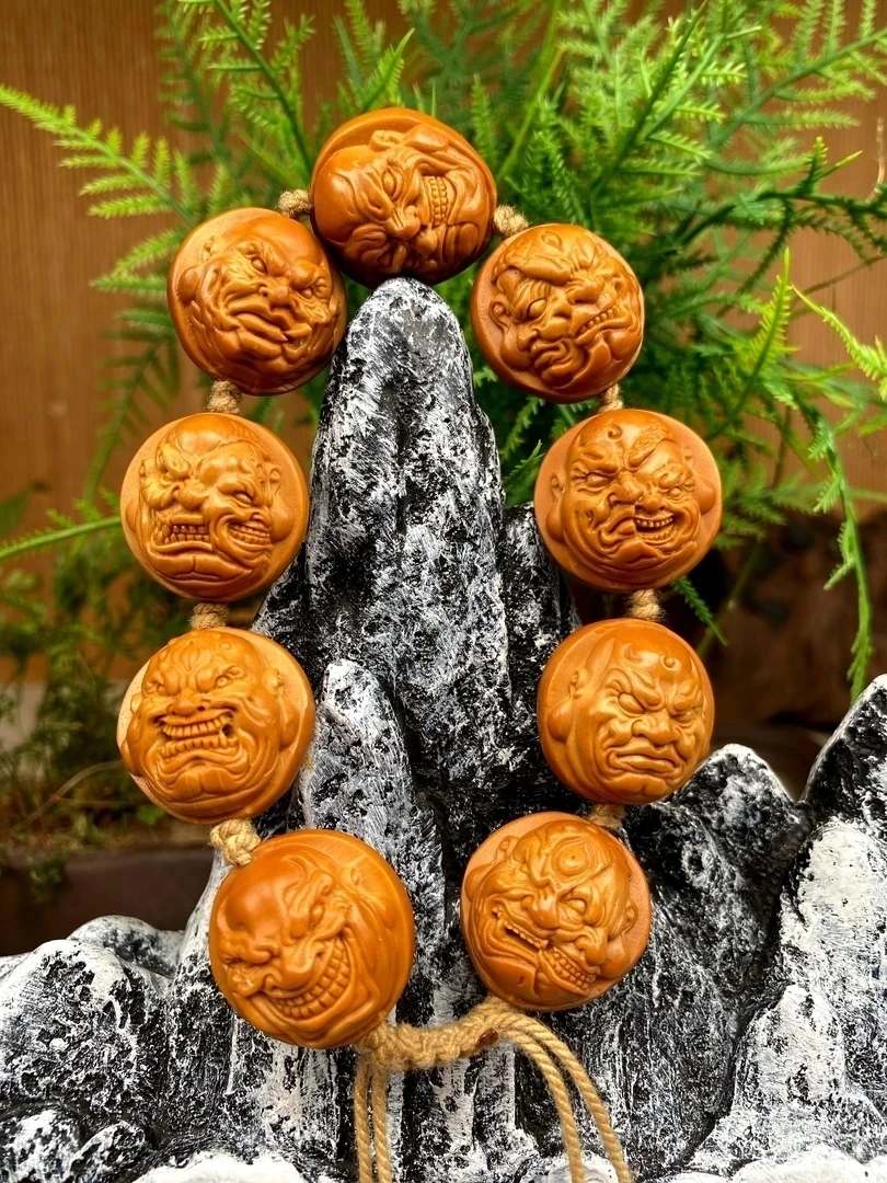 硬币核恶僧橄榄核雕手串