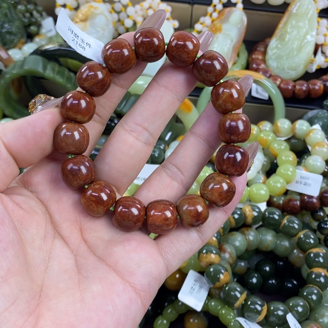 用***3透闪石质玉未镶嵌手串